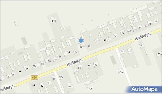 Hedwiżyn, Hedwiżyn, 51, mapa Hedwiżyn