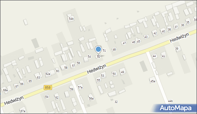 Hedwiżyn, Hedwiżyn, 52, mapa Hedwiżyn