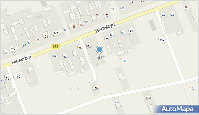 Hedwiżyn, Hedwiżyn, 56a, mapa Hedwiżyn