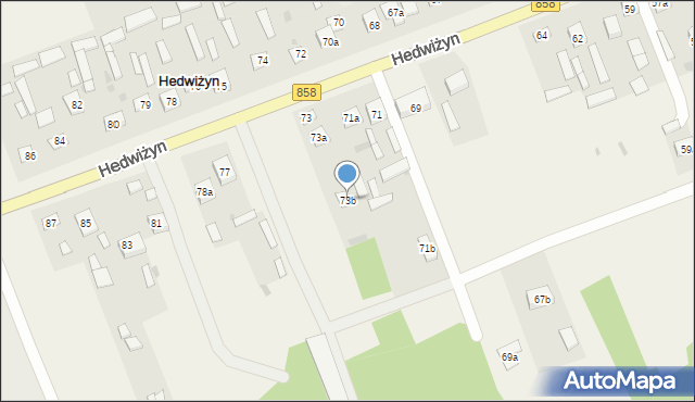 Hedwiżyn, Hedwiżyn, 73b, mapa Hedwiżyn