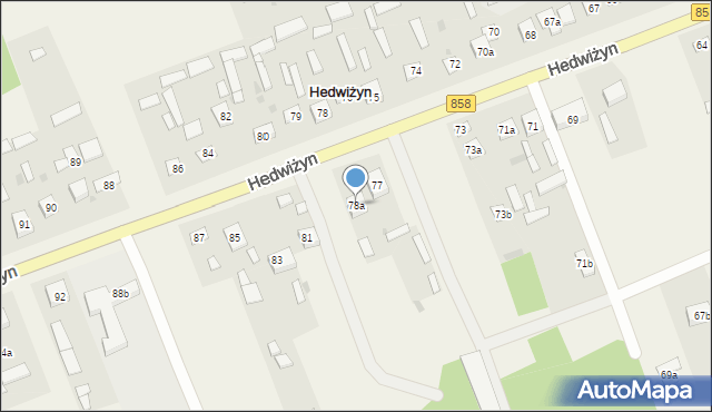 Hedwiżyn, Hedwiżyn, 78a, mapa Hedwiżyn