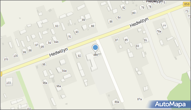 Hedwiżyn, Hedwiżyn, 88b, mapa Hedwiżyn