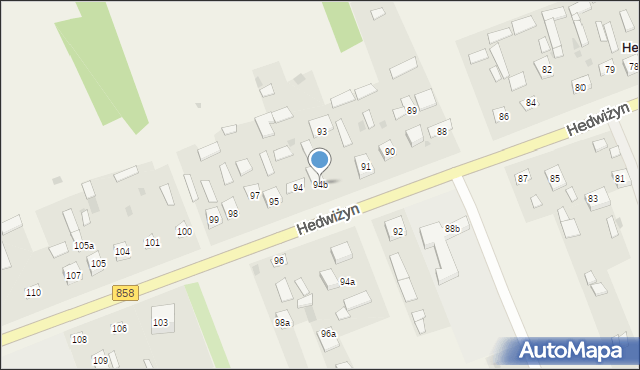 Hedwiżyn, Hedwiżyn, 94b, mapa Hedwiżyn