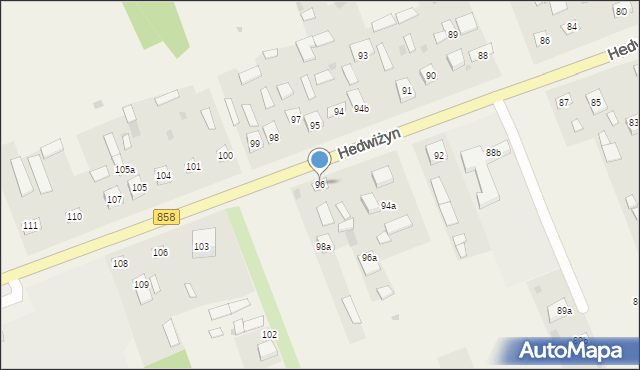Hedwiżyn, Hedwiżyn, 96, mapa Hedwiżyn
