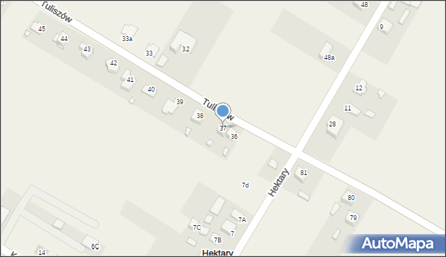 Hektary, Hektary, 37, mapa Hektary