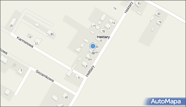 Hektary, Hektary, 6B, mapa Hektary