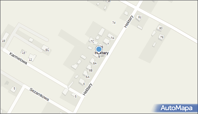 Hektary, Hektary, 8, mapa Hektary