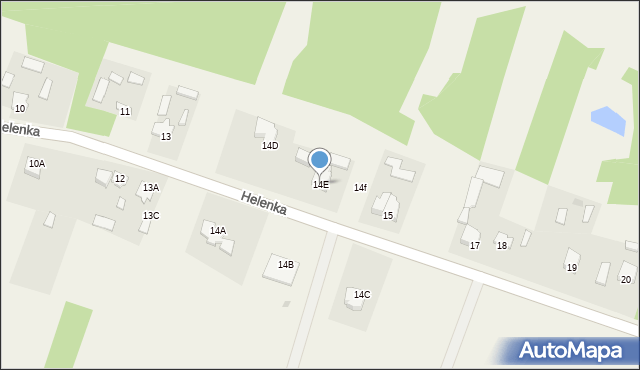 Helenka, Helenka, 14E, mapa Helenka