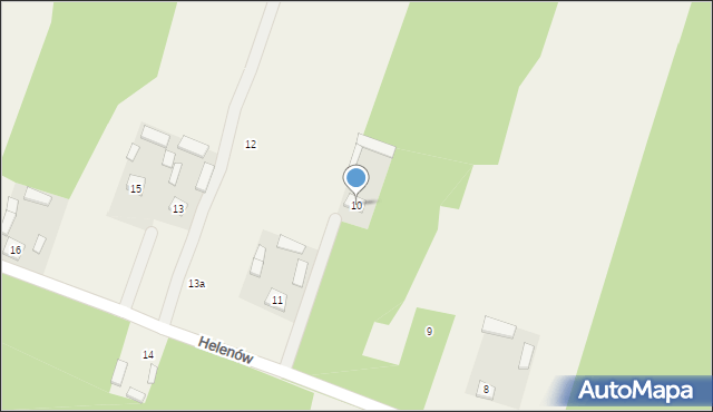 Helenów, Helenów, 10, mapa Helenów
