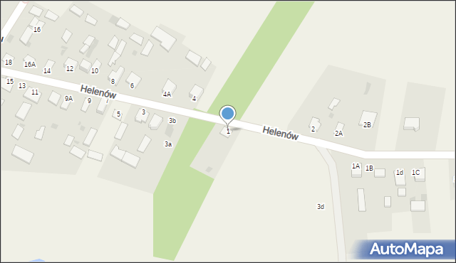 Helenów, Helenów, 1, mapa Helenów