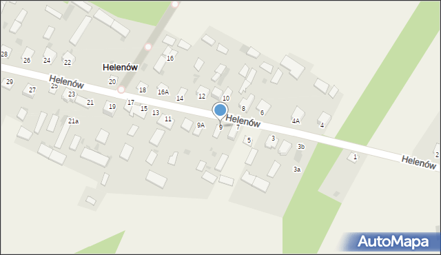 Helenów, Helenów, 9, mapa Helenów