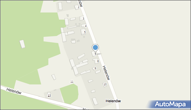 Helenów, Helenów, 7, mapa Helenów