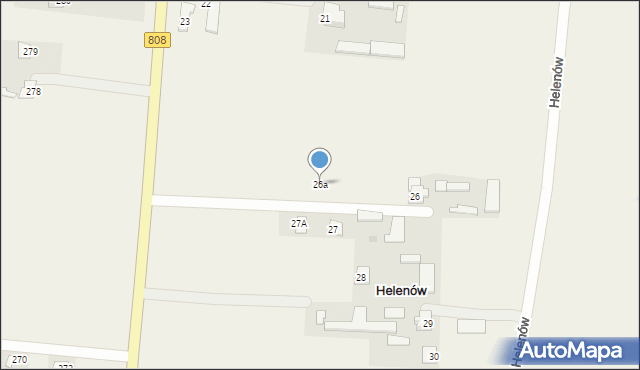 Helenów, Helenów, 26a, mapa Helenów