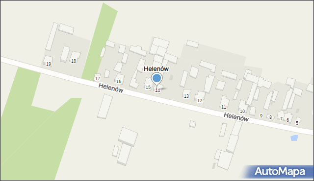 Helenów, Helenów, 14, mapa Helenów