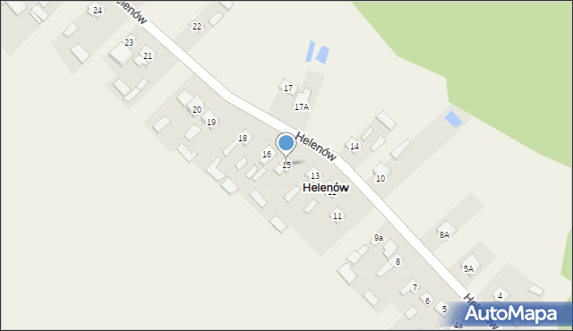 Helenów, Helenów, 15, mapa Helenów
