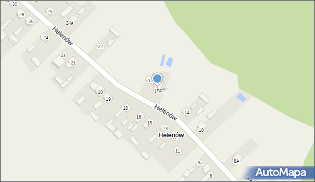 Helenów, Helenów, 17A, mapa Helenów