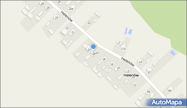 Helenów, Helenów, 19, mapa Helenów