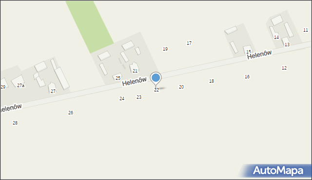 Helenów, Helenów, 22, mapa Helenów