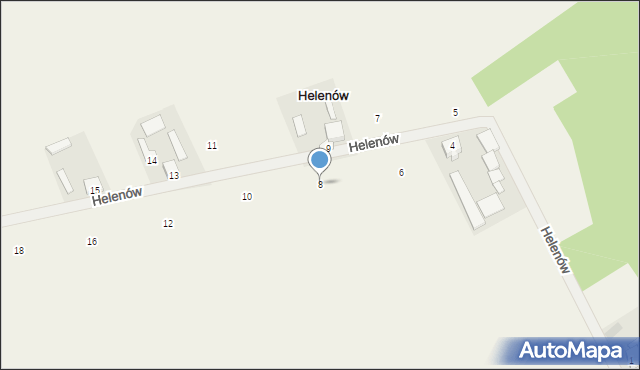 Helenów, Helenów, 8, mapa Helenów