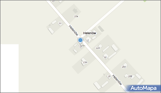 Helenów, Helenów, 13, mapa Helenów