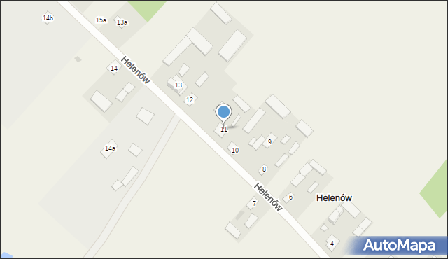 Helenów, Helenów, 11, mapa Helenów