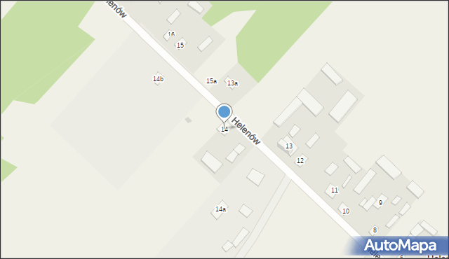 Helenów, Helenów, 14, mapa Helenów