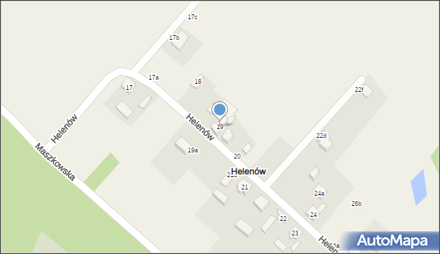 Helenów, Helenów, 19, mapa Helenów