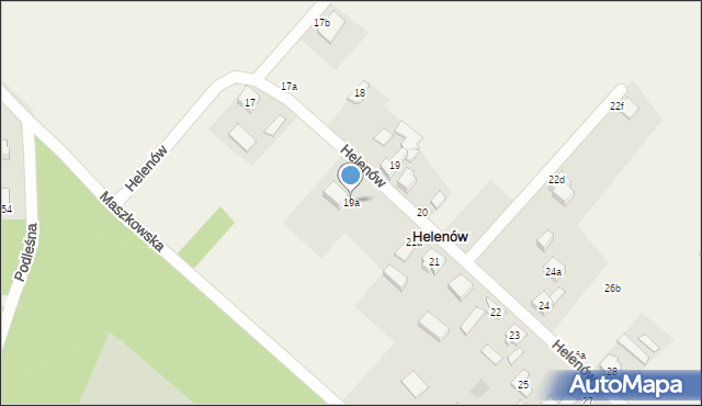 Helenów, Helenów, 19a, mapa Helenów