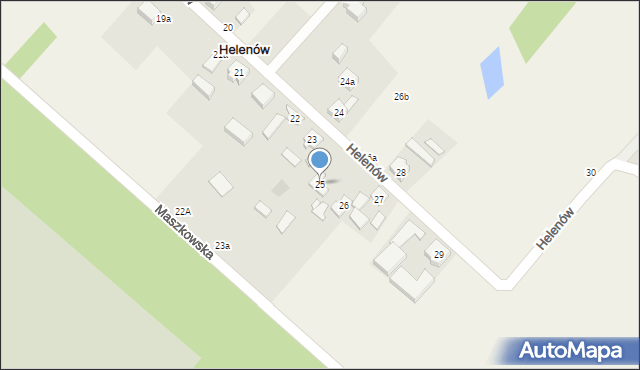 Helenów, Helenów, 25, mapa Helenów