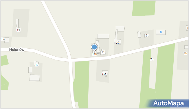 Helenów, Helenów, 11b, mapa Helenów