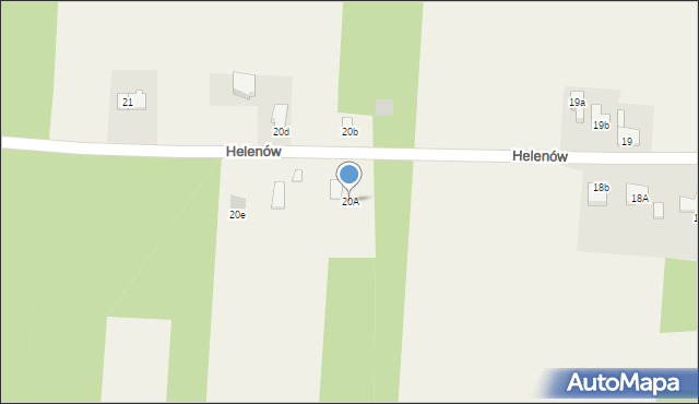 Helenów, Helenów, 20A, mapa Helenów