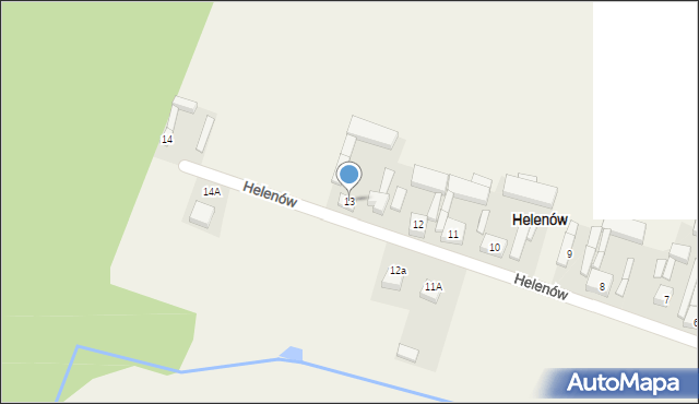 Helenów, Helenów, 13, mapa Helenów