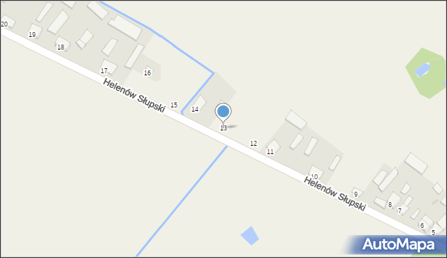 Helenów Słupski, Helenów Słupski, 13, mapa Helenów Słupski