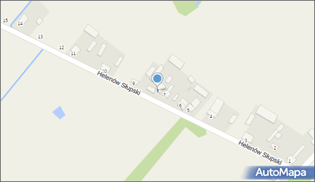 Helenów Słupski, Helenów Słupski, 8, mapa Helenów Słupski