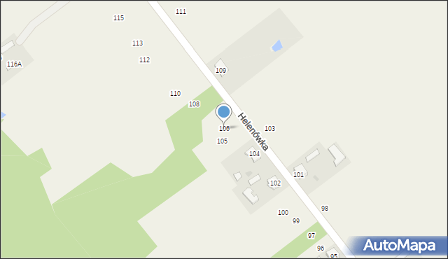 Helenówka, Helenówka, 106, mapa Helenówka