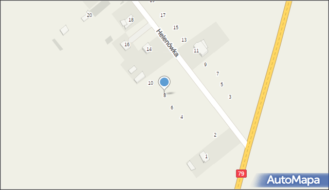 Helenówka, Helenówka, 8, mapa Helenówka