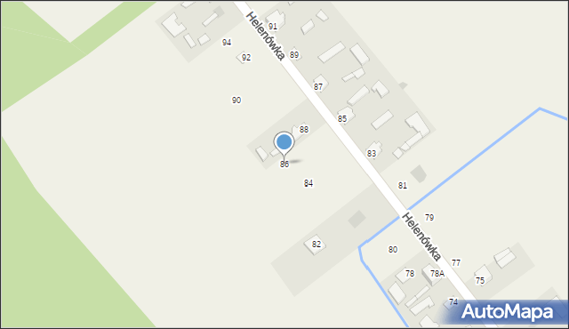 Helenówka, Helenówka, 86, mapa Helenówka