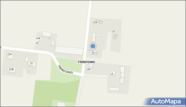 Helenowo, Helenowo, 13, mapa Helenowo