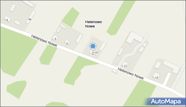 Helenowo Nowe, Helenowo Nowe, 11, mapa Helenowo Nowe