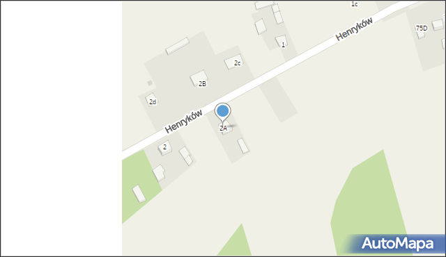 Henryków, Henryków, 2A, mapa Henryków