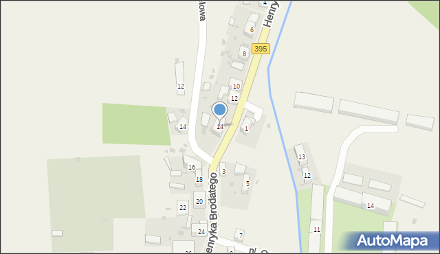 Henryków, Henryka Brodatego, 14, mapa Henryków