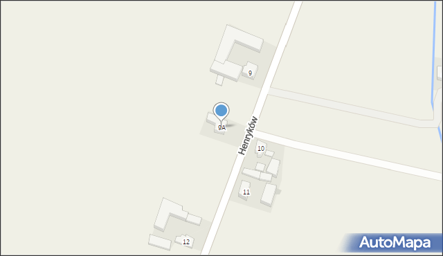 Henryków, Henryków, 9A, mapa Henryków
