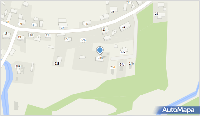 Henryków, Henryków, 23A, mapa Henryków