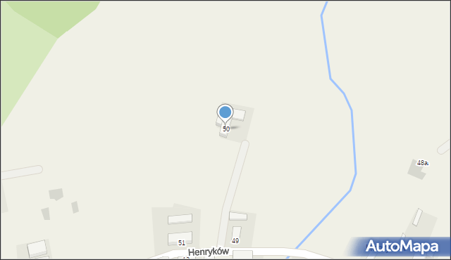 Henryków, Henryków, 50, mapa Henryków