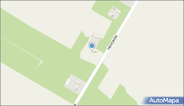 Henryków, Henryków, 16a, mapa Henryków