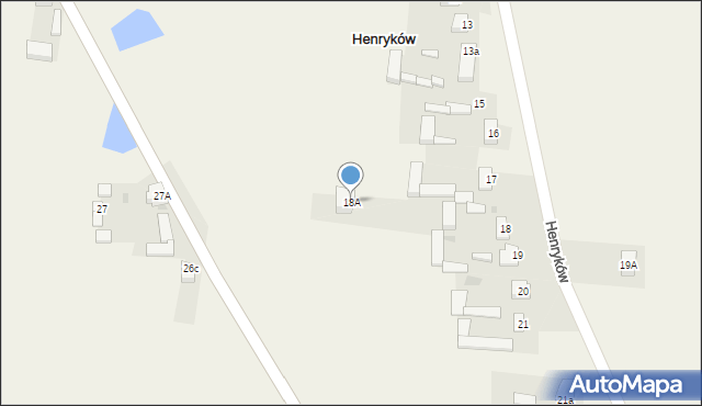 Henryków, Henryków, 18A, mapa Henryków