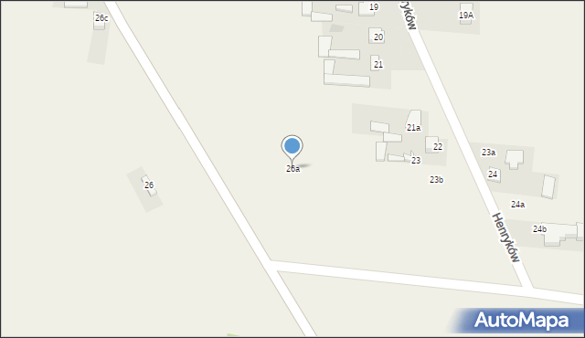 Henryków, Henryków, 26a, mapa Henryków