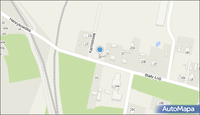 Henryków, Henryków, 22, mapa Henryków