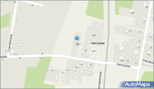 Henryków, Henryków, 48B, mapa Henryków