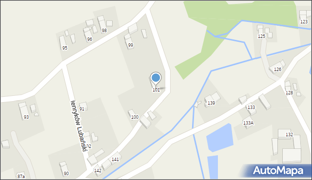 Henryków Lubański, Henryków Lubański, 101, mapa Henryków Lubański